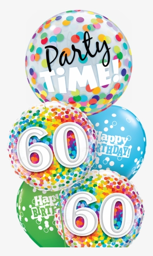 Cheerful Bubble Balloon Bouquet - 18 Birthday Balloon Png #1375973