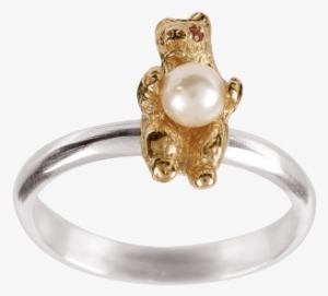 Amulette 9ct Gold Plated Dancing Bear Ring - Dyrberg/kern #1376082 Amulette 9ct Gold Plated Dancing Bear Ring - Dyrberg/kern #1376082