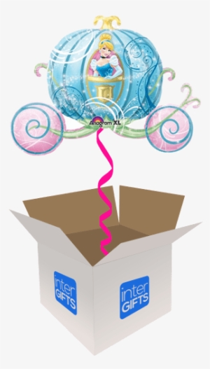 33″ Princess Cinderella Pumpkin Carriage - Cinderella Carriage Foil Shape Balloon #1376375