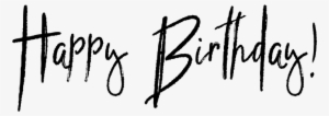 Happy Birthday Calligraphy Png File - Happy Birthday Word Png #1376531