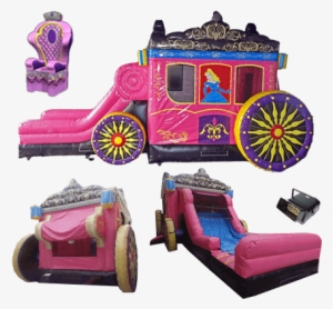 Princess Carriage 5 In 1 Combo Unit Rental - Xtreme Jumpers And Slides, Inc. - Zephyrhills Office #1376554