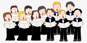 Sing Drawing Church Choir Banner Library Library - Cartoon Choir #1376678