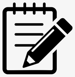 Big Image - Notepad And Pen Clipart #1376851