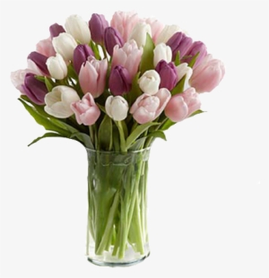 Painted Skies Tulip Bouquet - Feel Better And Get Well Soon #1377040