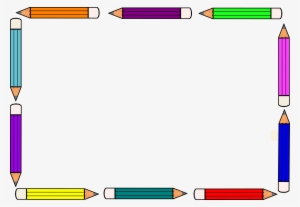 Handwriting Border Clipart - Borders Pencils - Free Transparent PNG ...