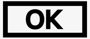 Ok Button Svg Png Icon Free Download - Icon #1378313