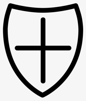 Security Shield Line Cross - Mobile App #1378458