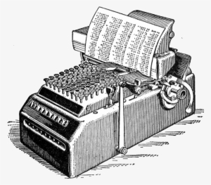 Illustration Antique Calculator - Charles Babbage Invents A Mechanical Calculator #1378484