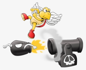 Parakoopa And Bullet Bill - Cartoon #1378987