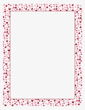 Frames Frame Borders Border Heart Hearts Love - Floral Rectangle Frame Png #1379880