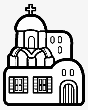 Dibujo De Iglesia Para Colorear - Iglesia Para Dibujar #1380191