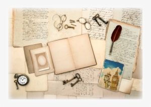 Old-books1 - Letters And Post Cards Background #1380305