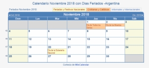 Calendario Septiembre 2018 Con Festivos #1381077