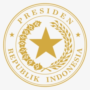 Indonesian Presidential Seal Gold - President Of Indonesia #1381842
