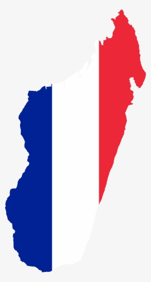 Flag Map Of French Madagascar - French Madagascar Flag Map #1381883