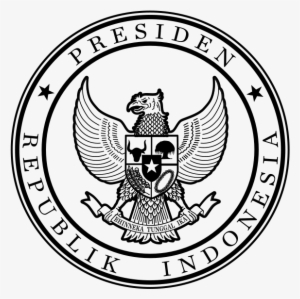 Indonesian President Seal Black - Indonesian Emblem Black And White #1381949