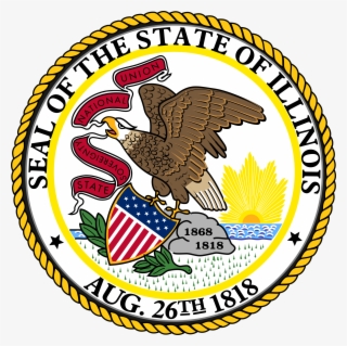 Illinoisans Head To Polls For Presidential, Senate - Illinois State Seal Png #1382490