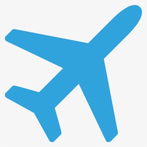 Icon - Airplane Icon Blue Png #1382606