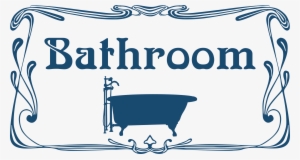This Free Icons Png Design Of Bathroom Door Sign #1383469