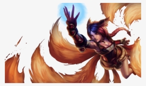 Foxfire Ahri Transparent Background By 77silentcrow-d6uocbh - League Of Legends Render Ahri #1383515
