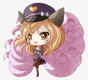 League Of Legends Clipart Ahri - Ahri Popstar Chibi Png #1383895