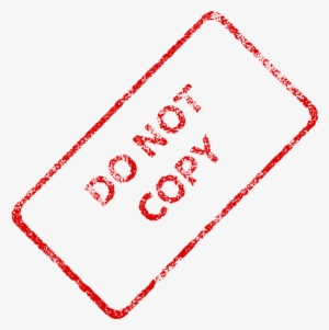 Plagiarism - Do Not Copy Stamp Png #1383968