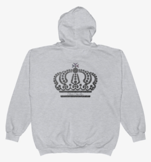 Silver Crown Unisex Zip Hoodie - Queen Is 50 Long Live The Queen Greeting Cards #1384623