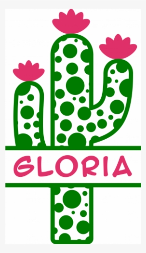 Cactus Clipart Monogram - Cricut Free Cactus Svg #1385133