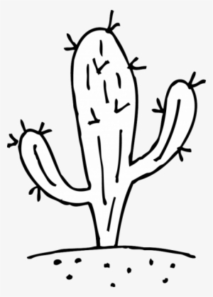 Cactus Clipart Black And White #1385234