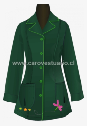 Botón Recto Verde Botella Con Verde Cata Talla - Overcoat #1385551