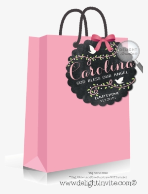 Vintage Chalkboard Baptism Favor Tags - Greeting Card #1386853