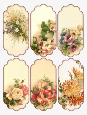 Free Vintage Christmas Tag - Tags Florales #1386957