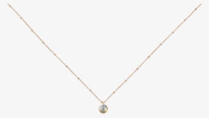 Xs/ S 2-tone Brushed Disc On Ball Chain Necklace - Necklace #1387297