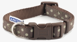 Dog Collar Tag Png - Ancol Adjustable Polka Dot Dog Collar - Mocha / 1-2 #1387298
