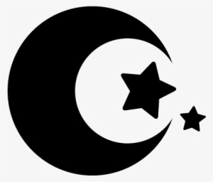 Moon And Stars Vector - Luna Y Estrellas Png #1387520