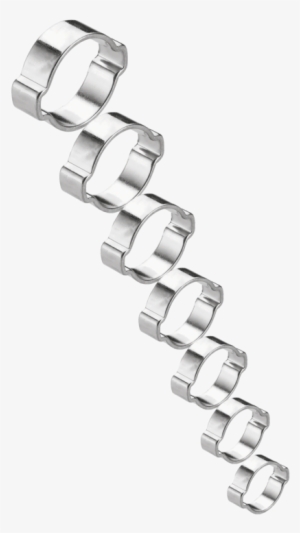 Treated Steel Double Ear Clamp - Necklace #1387573