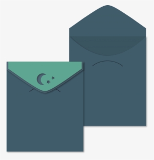 Box Card Envl Moon Stars - Wood #1387789