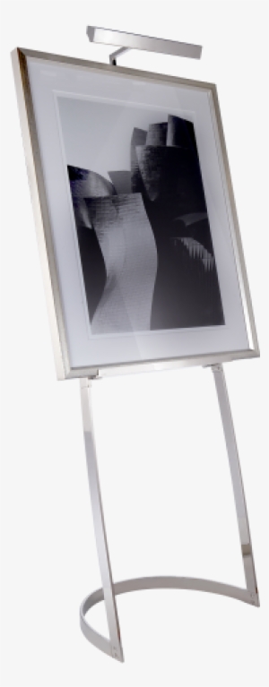 Colin Easel Floor Lamp In Polished Nickel #1388486