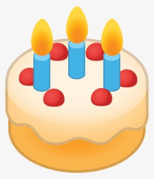 Cake Icon Noto Food - Birthday Cake Emoji Png #1388745