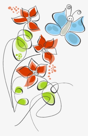 Floral Drawing, Flower Doodles, Doodle Art, Copic, - Abstractos De Flores Fondos Png #1388983