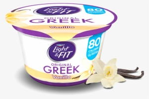Vanilla Greek Yogurt - Dannon Light & Fit Greek Nonfat Yogurt, Toasted #1389115