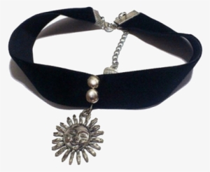 Itgirl Shop Sun Velvet Choker Aesthetic Apparel, Tumblr - Aesthetic Choker Png #1389407