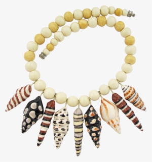 Flying Colors Ceramic Sea Shells Necklace - Bead #1389535