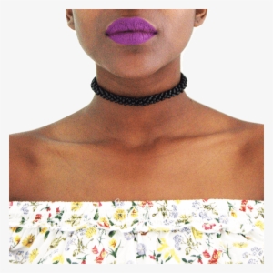Beaded Single Choker Necklace - Choker #1389660