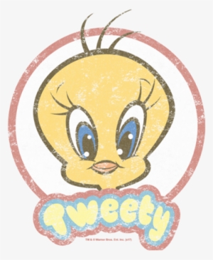 Looney Tunes Retro Tweety Men's Regular Fit T-shirt - Looney Tunes Retro Tweety Womens Short Sleeve Shirt #1389683