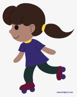 All Clip Art Archives - Girl Roller Skating Clipart #1391926