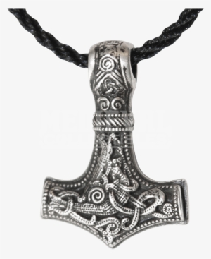 Sterling Silver Mjolnir Necklace Ds 4021 By Meval Collectibles - Mjolnir Necklace #1393775