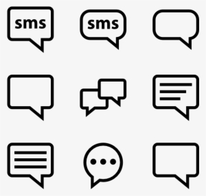 Sms Text Messaging - Building Outline Icon Png #1394076