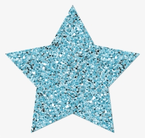 Stars Clipart Glitter - Blue Glitter Star Png #1395039