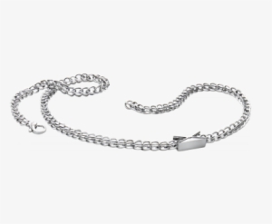 Risque Platinum Chain - Necklace #1395116